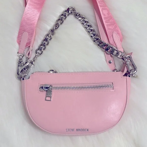 Steve Madden Cobraa Pink Crossbody New Excellent Condition - Picture 2 of 16